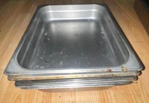 (4) 1/2 SIZE STAINLESS INSERTS