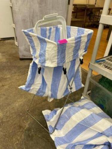 ASSORTED LAUNDRY BAGS AND MOP HEADS