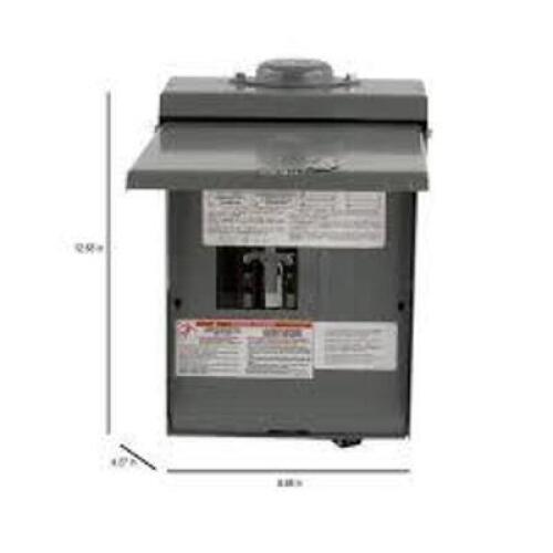 DESCRIPTION: (1) GENERATOR PANEL BRAND/MODEL: SQUARE D #QO1DM10030TRBR RETAIL$: $183.91 EA SIZE: 4 SPACES, 8 CIRCUITS QTY: 1