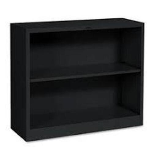 DESCRIPTION: (1) METAL BOOKCASE BRAND/MODEL: HON #HONS30ABCP INFORMATION: BLACK RETAIL$: $114.71 EA SIZE: 12-5/8"D X 34-1/2"W X 29"H QTY: 1