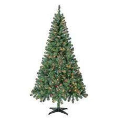 DESCRIPTION: (1) PRE-LIT MASON PINE BRAND/MODEL: HOLIDAY TIME INFORMATION: CLEAR LIGHTS RETAIL$: $39.00 EA SIZE: 6.5' QTY: 1