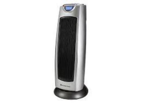 DESCRIPTION: (1) OSCILLATING CERAMIC DIGITAL TOWER HEATER BRAND/MODEL: COMFORT ZONE #CZ499R RETAIL$: $81.82 EA QTY: 1
