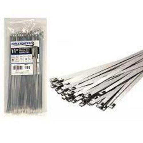 DESCRIPTION: (5) BAGS OF (100) SELF LOCKING CABLE TIES BRAND/MODEL: KABLE KONTROL #SSCT11 INFORMATION: STAINLESS STEEL RETAIL$: $29.98 EA SIZE: 11" QT