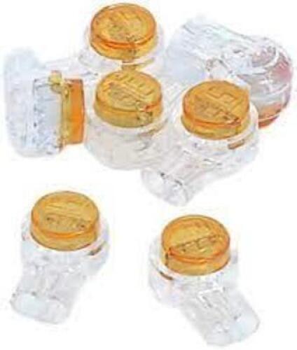 DESCRIPTION: (9) PACKS OF (100) TELEPHONE SPLICE CONNECTORS BRAND/MODEL: IDEAL #86-950 INFORMATION: YELLOW RETAIL$: $15.56 PER PACK SIZE: 26-22 AWG QT