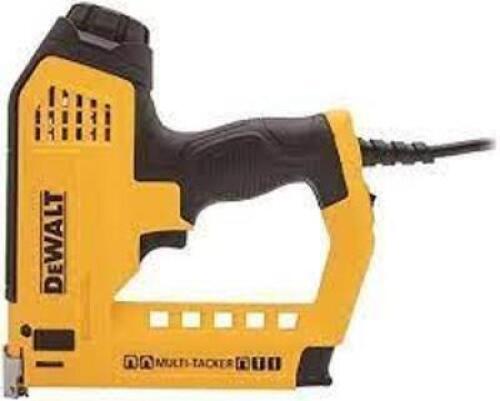 DESCRIPTION: (1) MULTI-TACKER AND BRAD NAILER BRAND/MODEL: DEWALT #DWHT75021 INFORMATION: YELLOW RETAIL$: $66.97 EA SIZE: 5 IN 1 QTY: 1