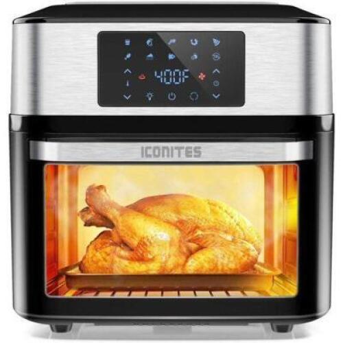 ICONITES 10-IN-1 AIR FRYER OVEN, 20 QUART AIRFRYER TOASTER OVEN COMBO