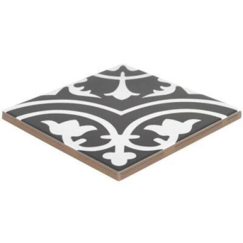 DESCRIPTION: (1) CASE OF APPROX (15) GLAZED PORCLEN TILE BRAND/MODEL: MSI INFORMATION: BLACK AND WHITE RETAIL$: $2.99 EA QTY: 1