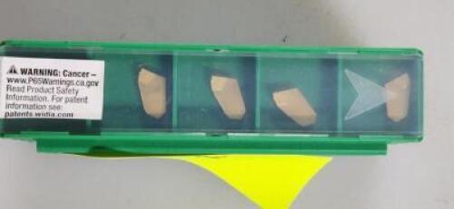 DESCRIPTION: (20) CARBIDE PARTING INSERTS BRAND/MODEL: WIDIA 512116 RETAIL$: $ 12.80 PER INSERT QTY: 20
