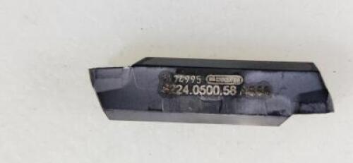 DESCRIPTION: (20) SOLID CARBIDE GROOVING/PARTING INSERTS BRAND/MODEL: HORN S224.0500.58 AS66 RETAIL$: $ 21.75 PER INSERT QTY: 20