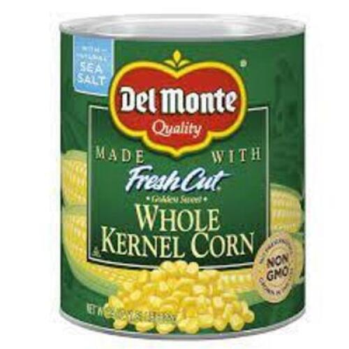DESCRIPTION: (1) #10 CAN OF CORNBRAND/MODEL: DEL MONTESIZE: 106OZQTY: 1