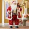 Animated Santa with Gift Bag and Lantern