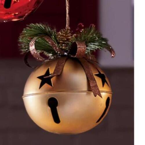 Large Jingle Bell with Greenery