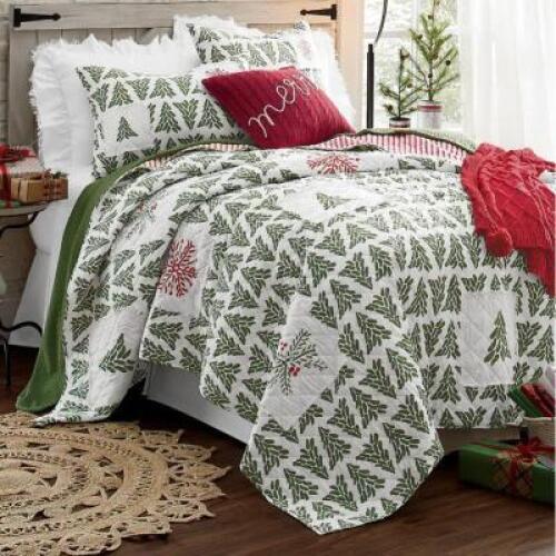 Christmas Tree Oversized Quilt - QUEEN