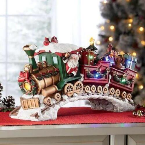 LED Santa On Train