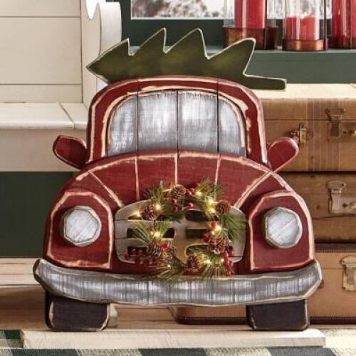 Chunky Wood Cutouts Red Truck