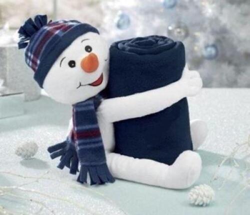 Snow Man Cuddle & Throw Blanket