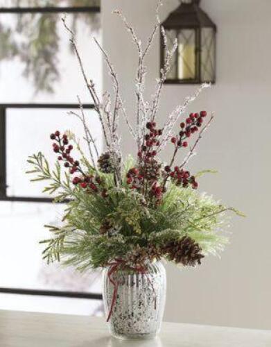 Frosted Pine in Vase