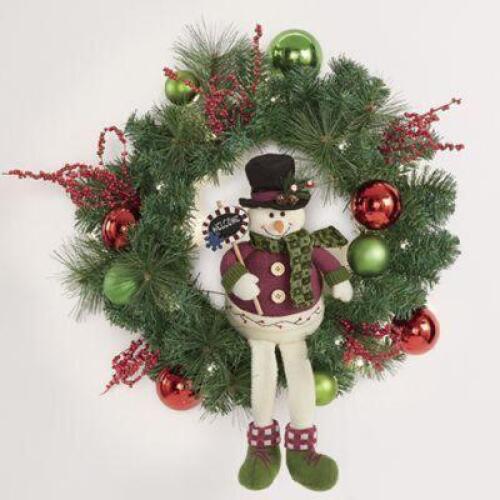 Large Snowman Wreath