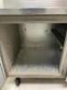 95" 3-DOOR STAINLESS STEEL PIZZA PREP TABLE WITH REFRIGERATED BASE - 2
