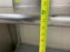 8' STAINLESS STEEL TABLE WITH GALVANIZED UNDERSHELF ON CASTERS - 4