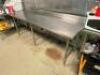DESCRIPTION: 96" X 30" STAINLESS TABLE W/ 4" BACK SPLASH SIZE 96" X 30" LOCATION: KITCHEN QTY: 1
