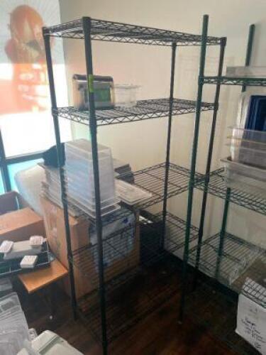 DESCRIPTION: 36" X 12" FIVE TIER WIRE SHELF ADDITIONAL INFORMATION CONTENTS NOT INCLUDED. SIZE 48" X 14" X 72" LOCATION: KITCHEN