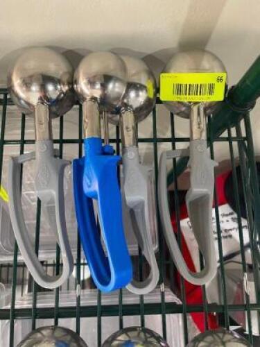 DESCRIPTION: (4) VOLLRATH SCOOPS BRAND / MODEL: VOLLRATH LOCATION: KITCHEN THIS LOT IS: SOLD BY THE PIECE QTY: 4