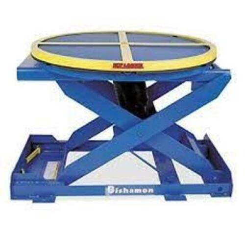 DESCRIPTION: (1) PALLET POSITIONER AND LEVEL LOADER BRAND/MODEL: BISHAMON #10C448 INFORMATION: BLUE, EZ LOADER RETAIL$: $3528.57 EA SIZE: 4000 LB CAPA