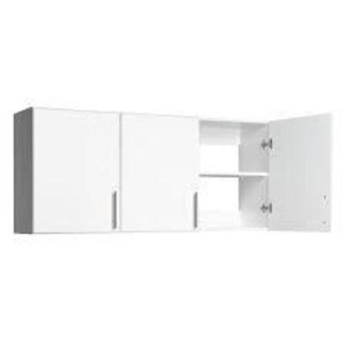 DESCRIPTION: (1) COMPOSITE STORAGE CABINET BRAND/MODEL: PREPAC/WEW-5424 INFORMATION: WALL-MOUNTED/WHITE/3-DOORS RETAIL$: $189.00 EA SIZE: 24"H X 54"W