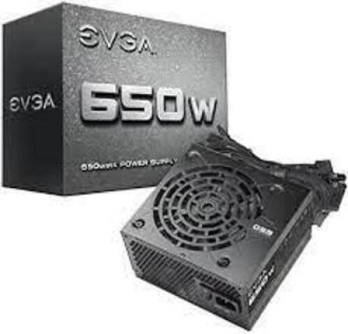 DESCRIPTION: (1) POWER SUPPLY BRAND/MODEL: EVGA #100-N1-0650-L1 RETAIL$: $57.85 EA SIZE: 650 W QTY: 1