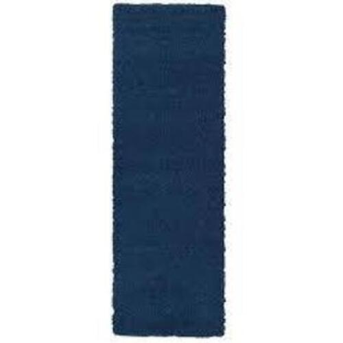 EASY SHAG 2'8" X 8' NAVY SHAG RUNNER RUG