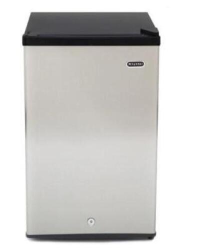 DESCRIPTION: (1) MINI FRIDGE BRAND/MODEL: WHYNTER INFORMATION: STAINLESS RETAIL$: $351.19 EA SIZE: 3.0 CUFT QTY: 1
