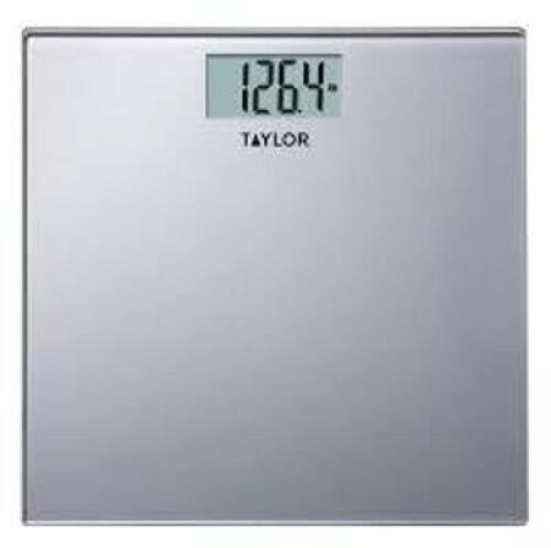 DESCRIPTION: (1) BATHROOM SCALE BRAND/MODEL: TAYLOR RETAIL$: $34.99 EA QTY: 1