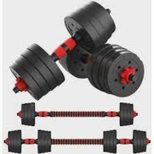 DESCRIPTION: (1) SET OF ADJUSTABLE DUMBBELLS BRAND/MODEL: SKONYON INFORMATION: MUST COME INSPECT. RETAIL$: 113.98 SIZE: 66 LB QTY: 1