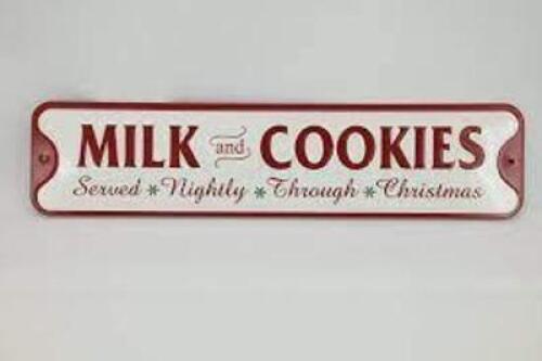 DESCRIPTION: (12) MILK AND COOKIE SIGNS BRAND/MODEL: TREMONT #XN13004-124 RETAIL$: $39.99 EA SIZE: 24" X 6" X 6" QTY: 12