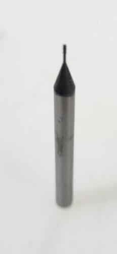 DESCRIPTION: (6) SOLID CARBIDE SQ END MILL BRAND/MODEL: NIAGARA 5458645 RETAIL$: $ 26.50 EA SIZE: .020" DIA 1/8" SD .060 LOC QTY: 6