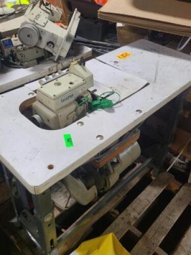 DESCRIPTION: (1) VINTAGE SEWING MACHINE/SERGER BRAND/MODEL: BROTHER INFORMATION: SEE INSPECTION QTY: 1