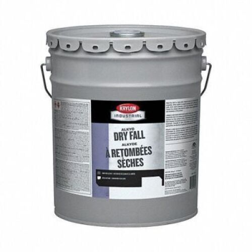 DESCRIPTION: (1) DRY FALL PAINT FLAT FINISH BRAND/MODEL: KRYLON INDUSTRIAL #52JN63 INFORMATION: WHITE RETAIL$: 166.91 SIZE: 5 GALLON QTY: 1