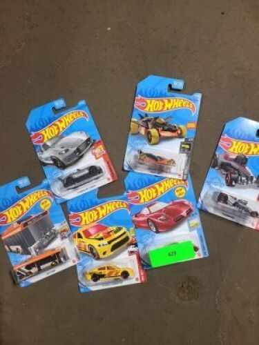 DESCRIPTION: (6) TOY CARS BRAND/MODEL: HOT WHEELS RETAIL$: $20.00 EA QTY: 6