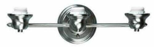 Hunter Lighting Lexi Brushed Steel Mix & Match 3-Light Vanity Light
