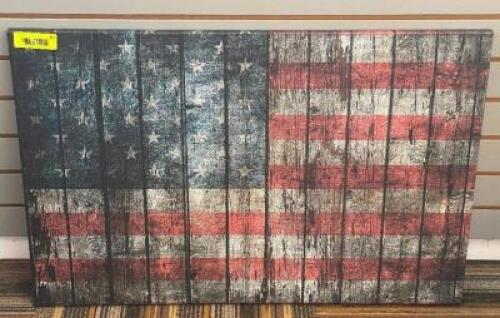 30" AMERICAN FLAG CANVAS PRINT