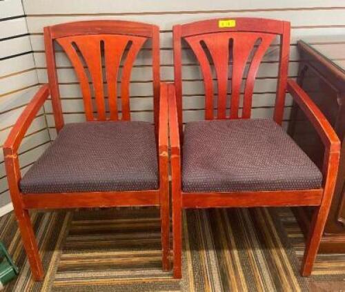 (2) - ARM CHAIRS