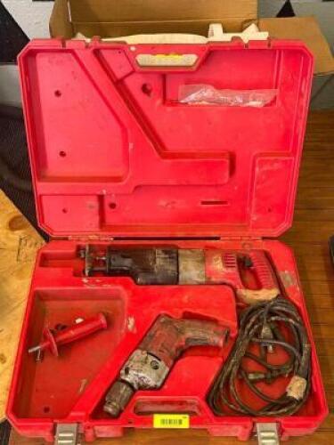 MILWAUKEE CORDED DRILL AND SAW SET - CASE INCLUDED