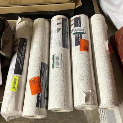 Paintable Solutions III Stucco Vinyl Peelable Roll Wallpaper (EACH ROLL Covers 56 sq. ft.) (5 ROLLS)