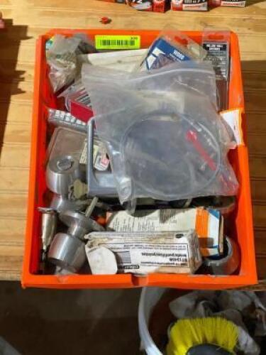 LARGE BOX OF ASSORTED PLUMBING HARDWARE