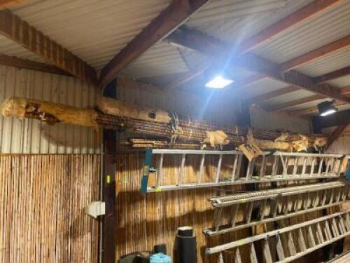 LARGE GROUP OF BAMBOO FENCING PIECES