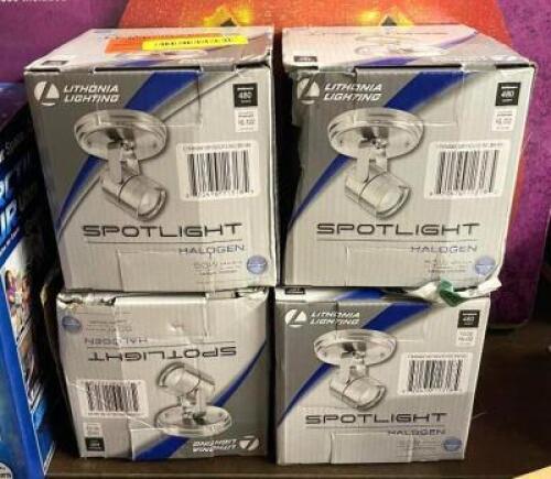 (4) LED 50W HALOGEN SPOTLIGHTS