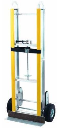 DESCRIPTION: (1) APPLIANCE HAND TRUCK BRAND/MODEL: HARPER INFORMATION: YELLOW / ALUMINUM RETAIL$: $889.95 EA SIZE: 800 LBS CAPACITY QTY: 1