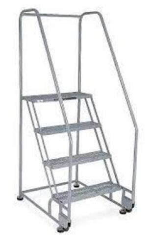 DESCRIPTION: (1) TILT AND ROLL LADDER BRAND/MODEL: COTTERMAN #20Z367 INFORMATION: EXPANDED METAL, GRAY RETAIL$: $595.21 EA SIZE: 40 IN PLATFORM HT, 20