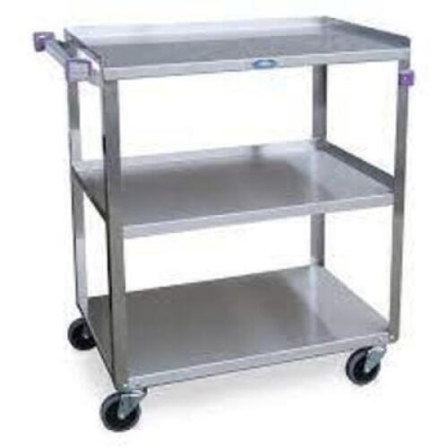 DESCRIPTION: (1) UTILITY CART BRAND/MODEL: LAKESIDE #20VF42 RETAIL$: $430.82 EA SIZE: 300 LB LOAD CAPACITY, 33 IN OVERALL HT, 100 LB LOAD CAP. PER SHE